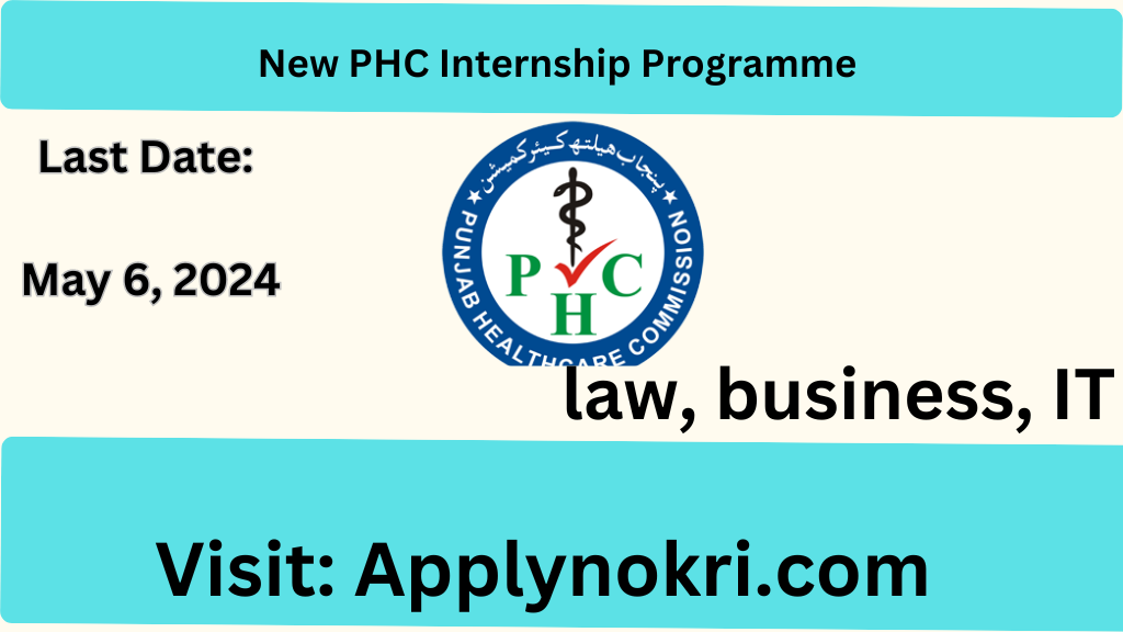 New PHC Internship Programme 2024 | Punjab Health Care Commission